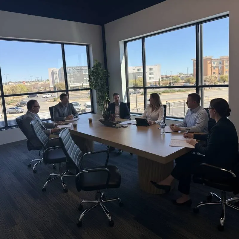 Executive boardroom meeting