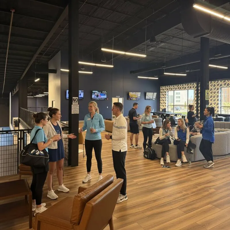 Mezzanine lounge area